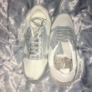 Sparkle white sneakers